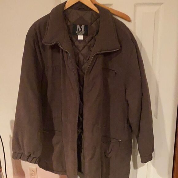 Mulberry Street Brown Quilted Coat Size 22/24 - Picture 1 of 5